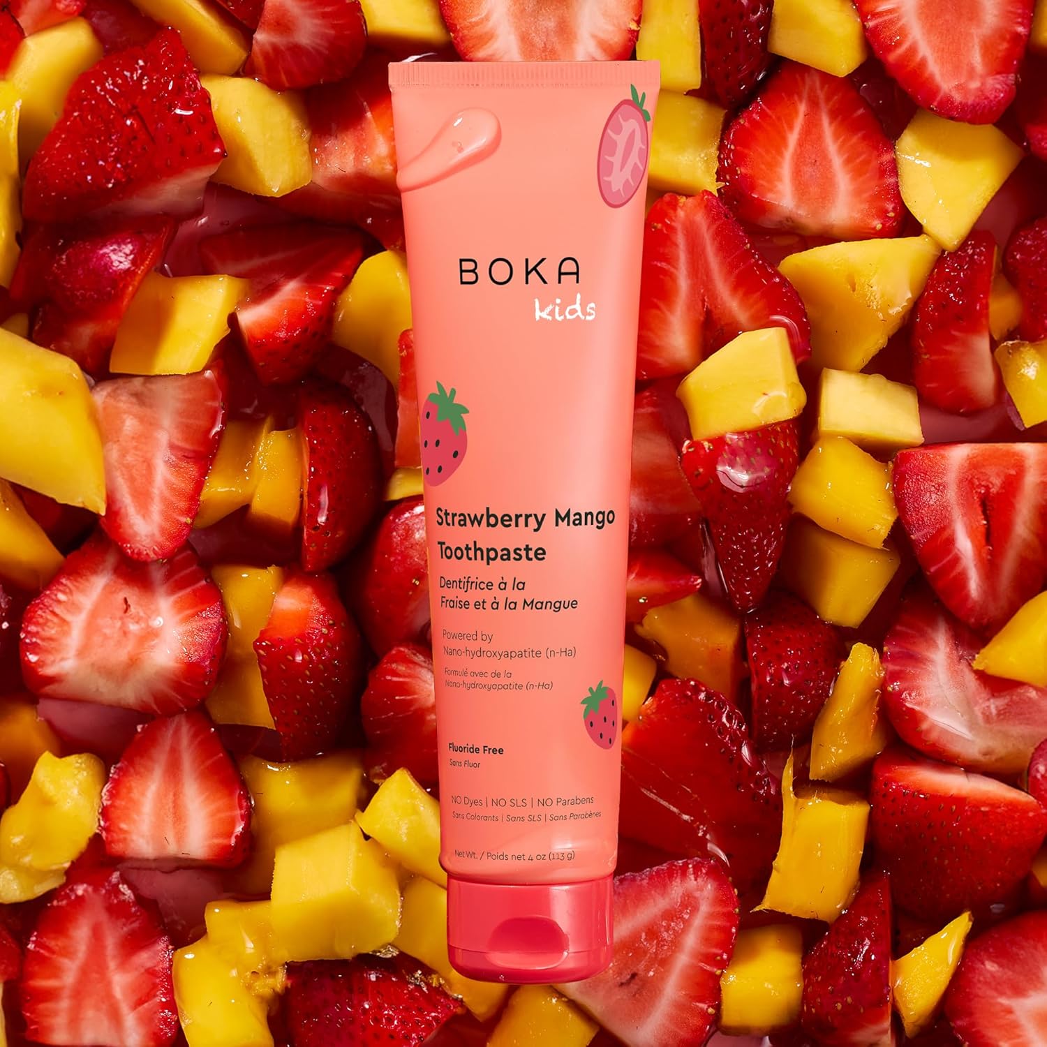 Strawberry Mango Kids Nano-hydroxyapatite Toothpaste