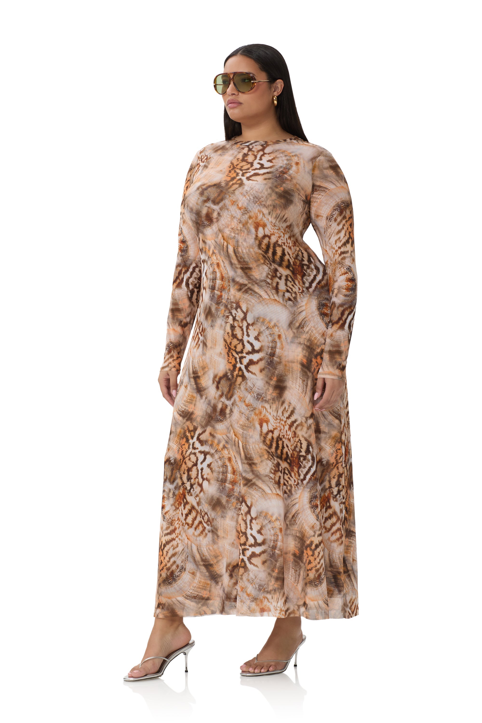 Paola Dress - Ember Swirl Shell