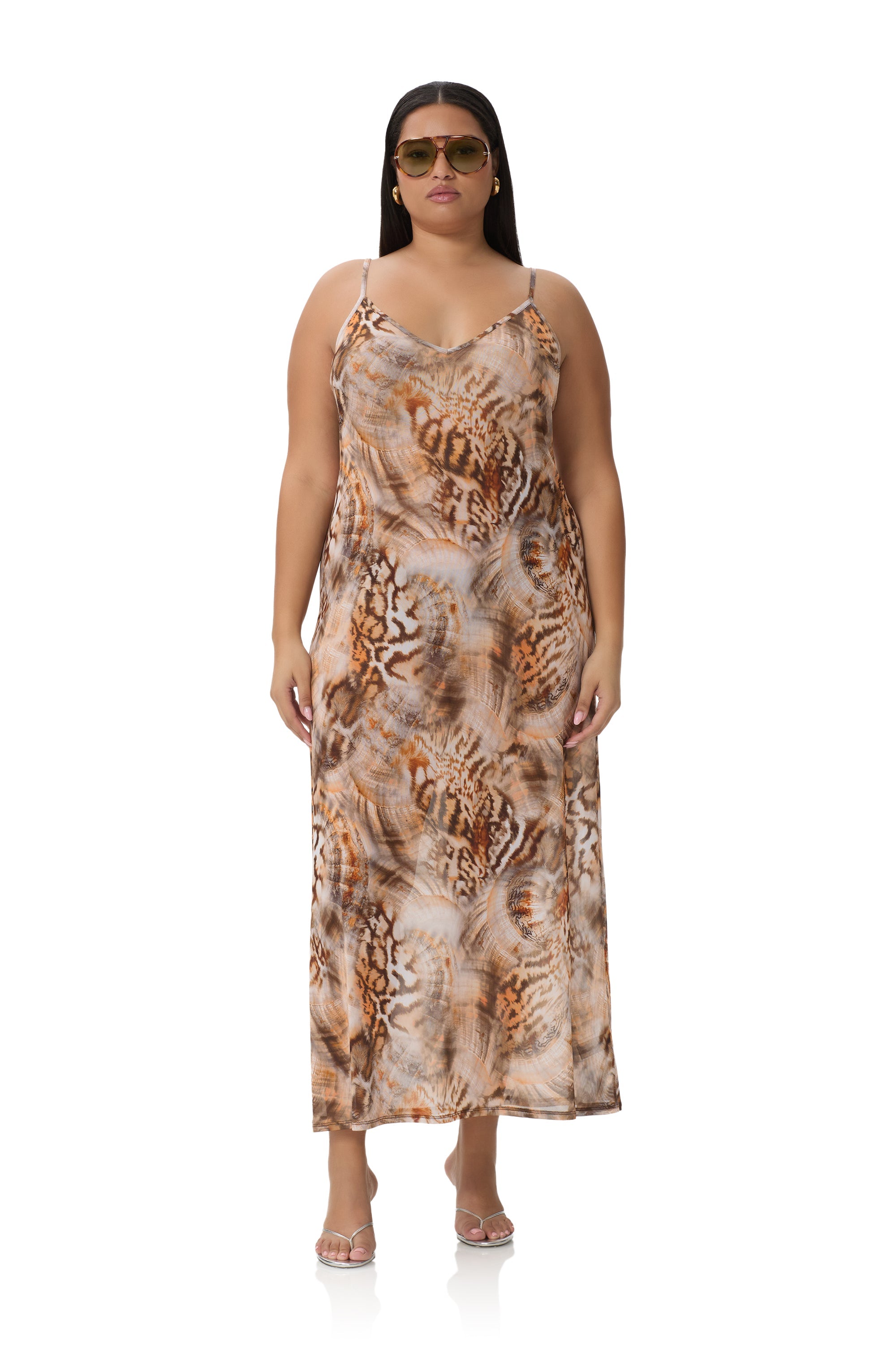 Paola Dress - Ember Swirl Shell