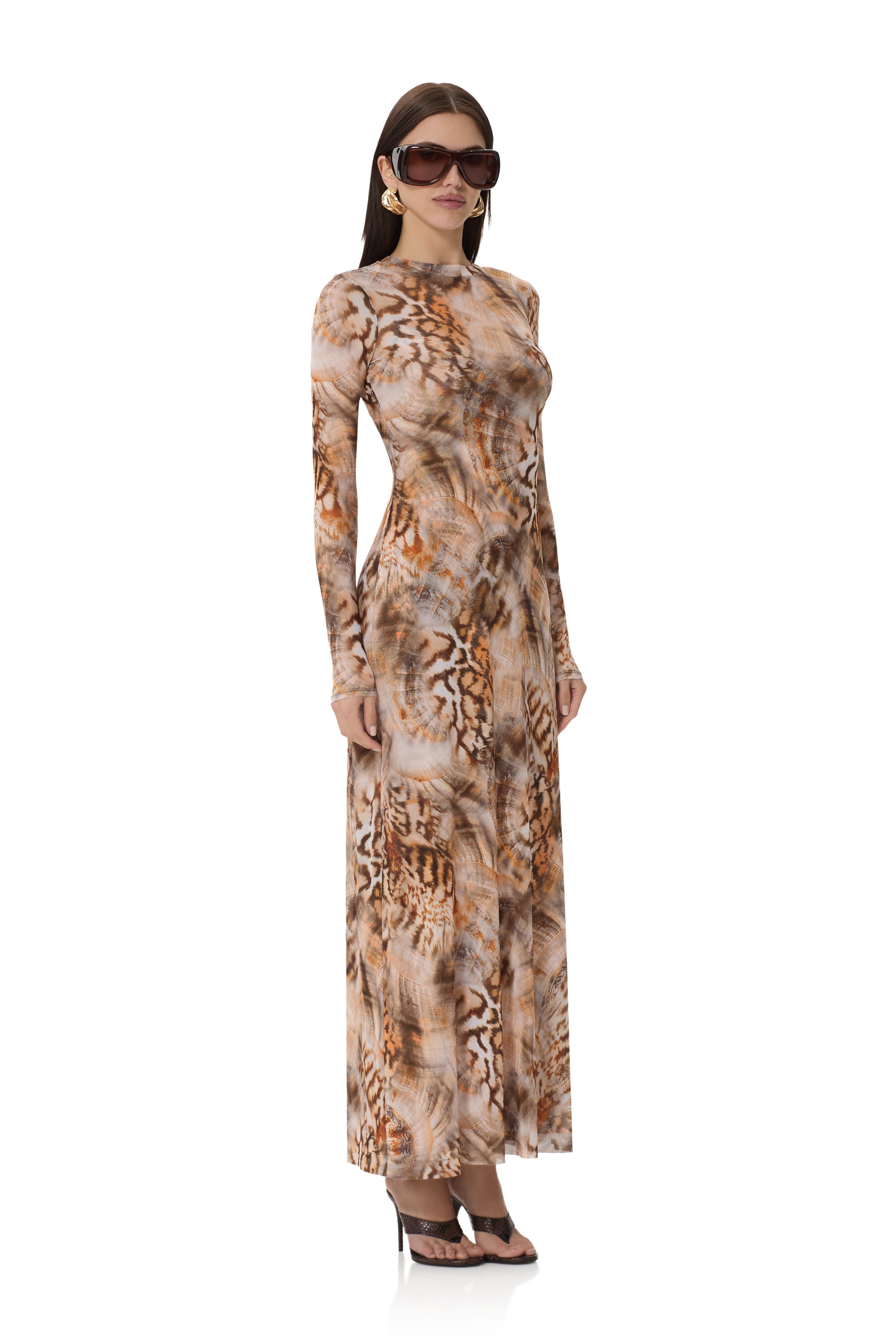 Paola Dress - Ember Swirl Shell