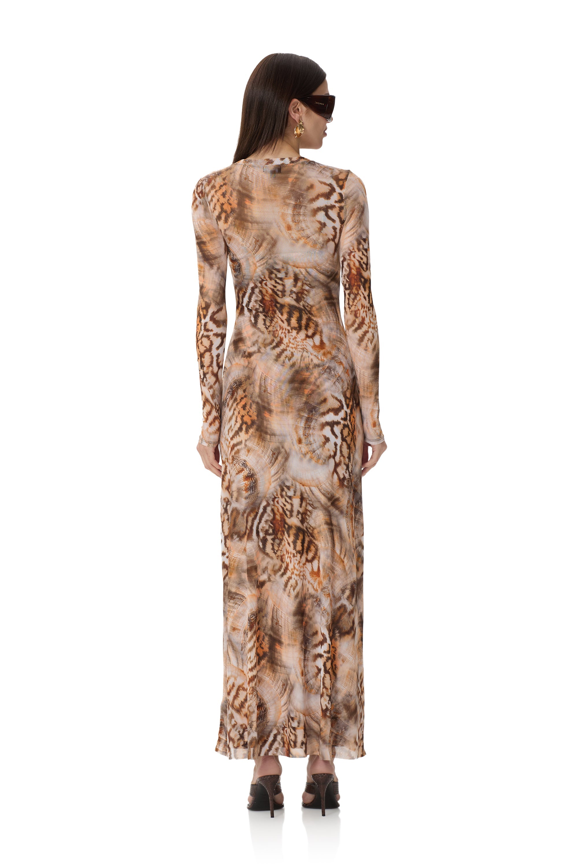 Paola Dress - Ember Swirl Shell