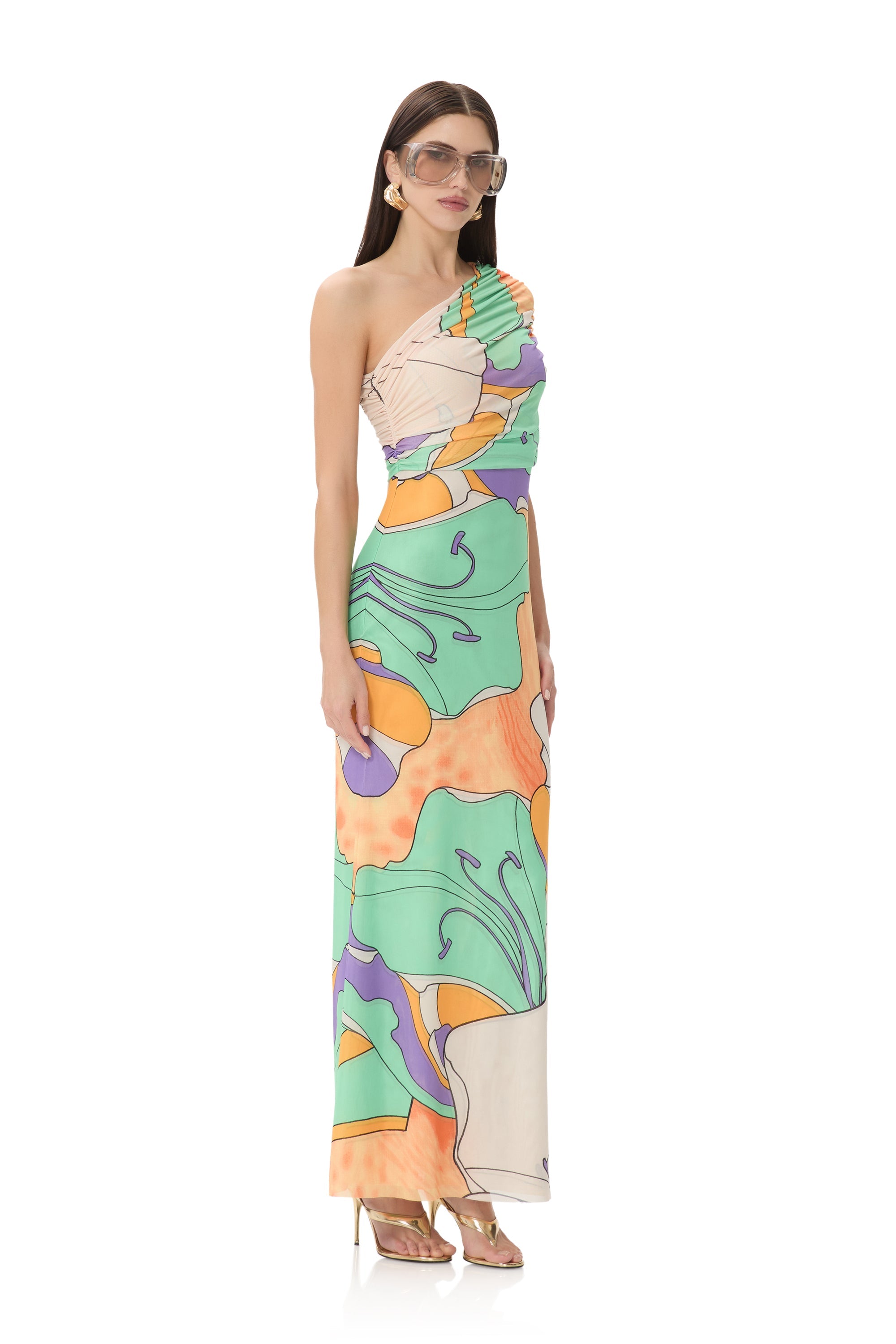Mirabel Dress - Scarf Floral