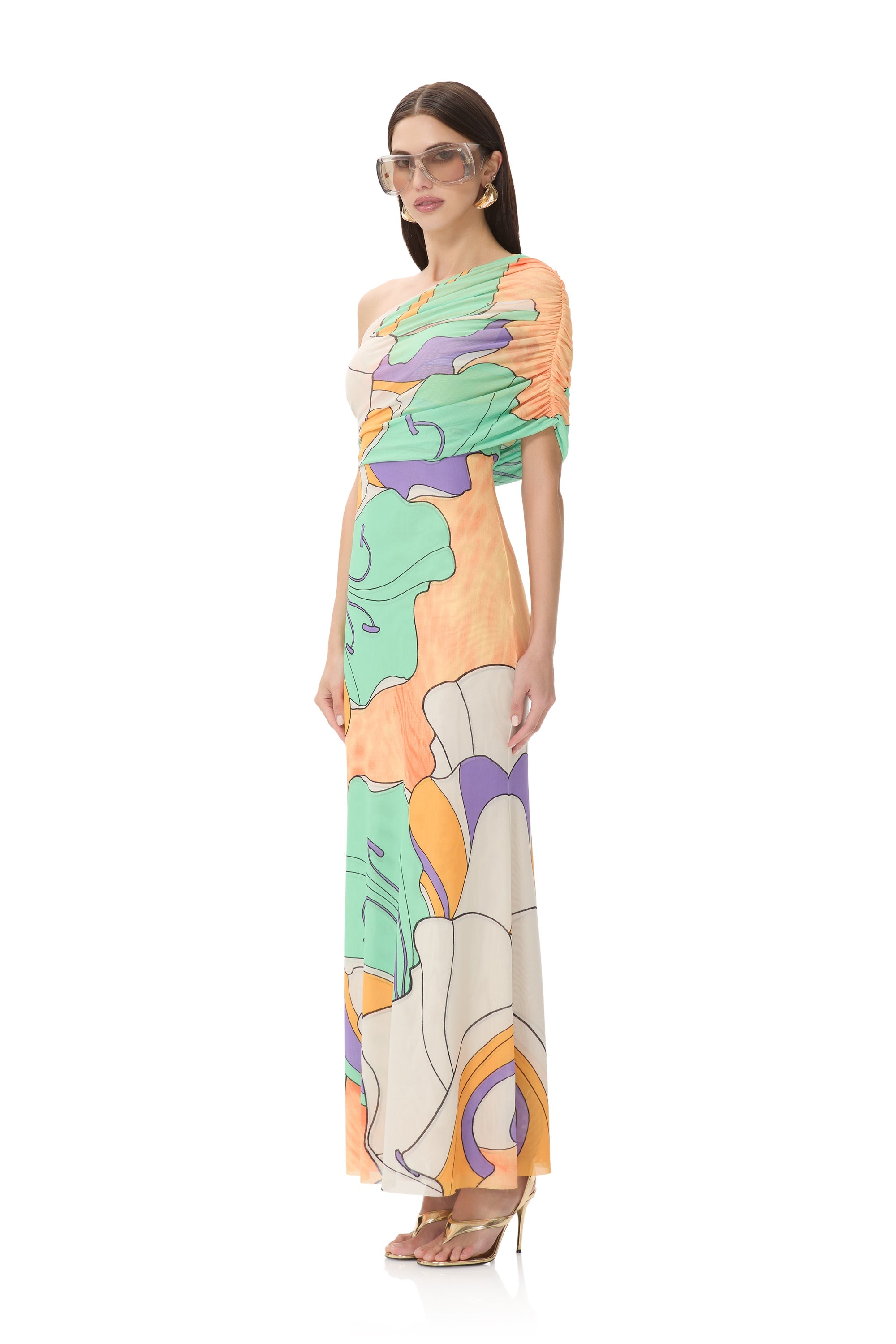 Mirabel Dress - Scarf Floral