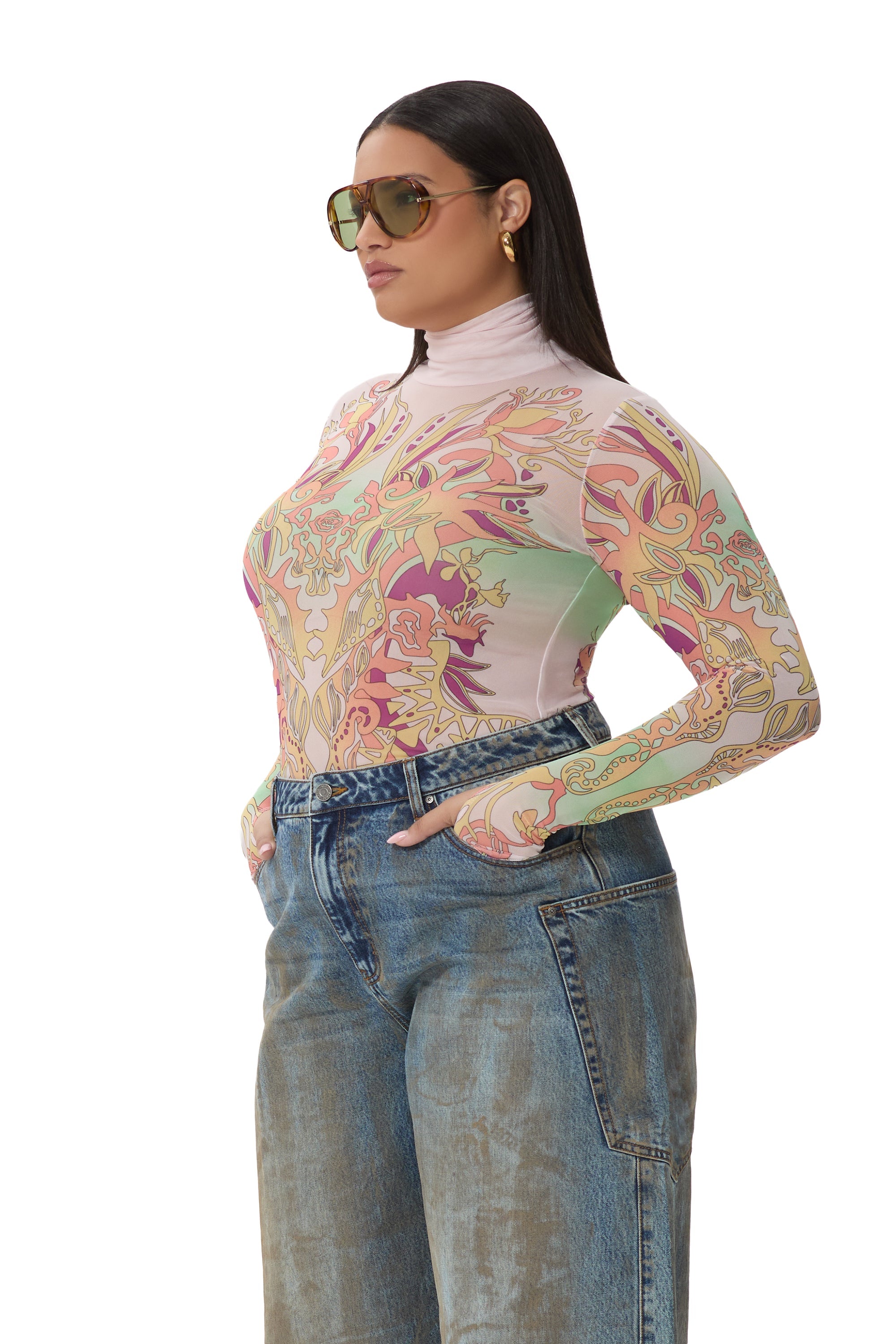 Zadie Top - Vintage Swirl