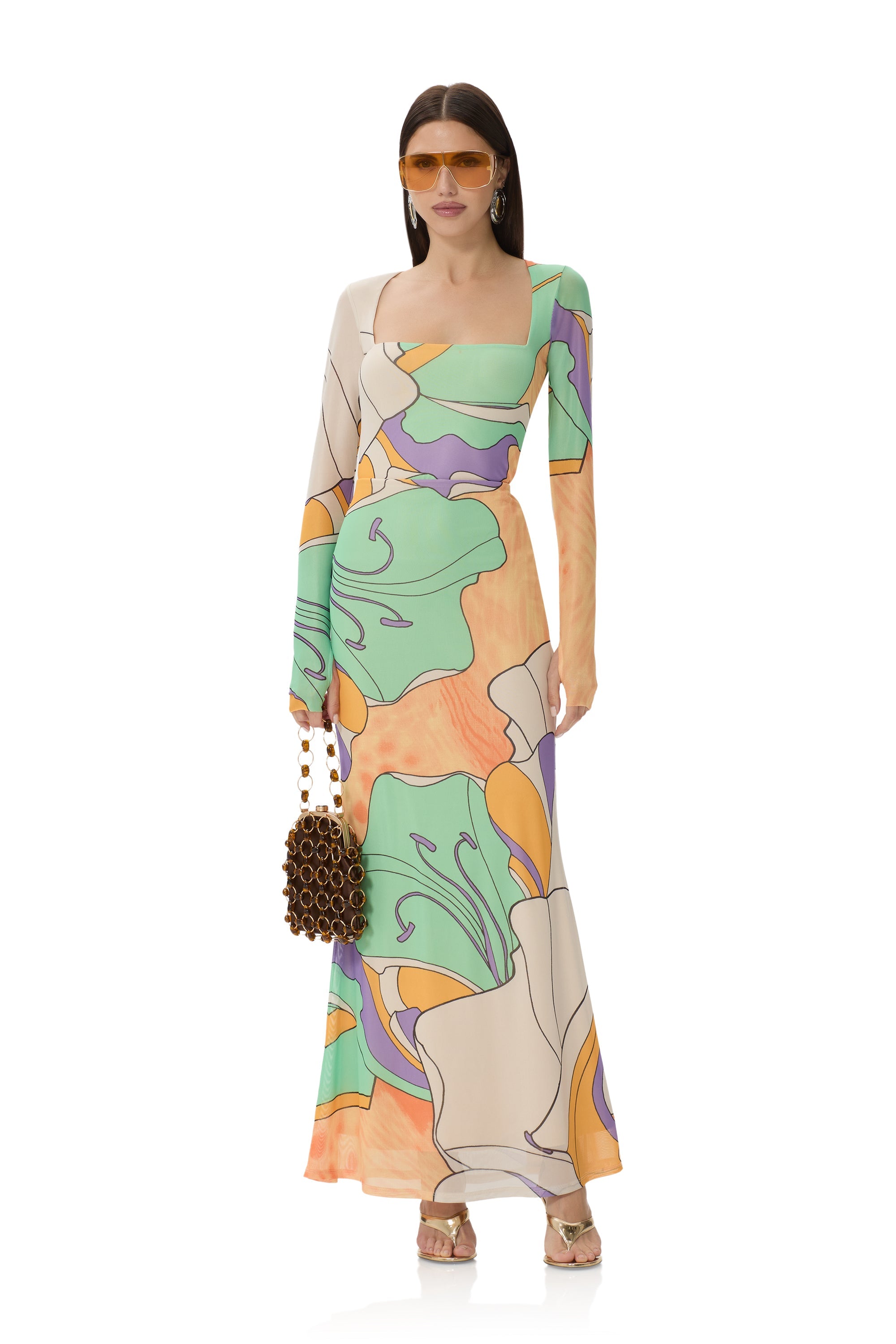 Tegan Skirt - Scarf Floral