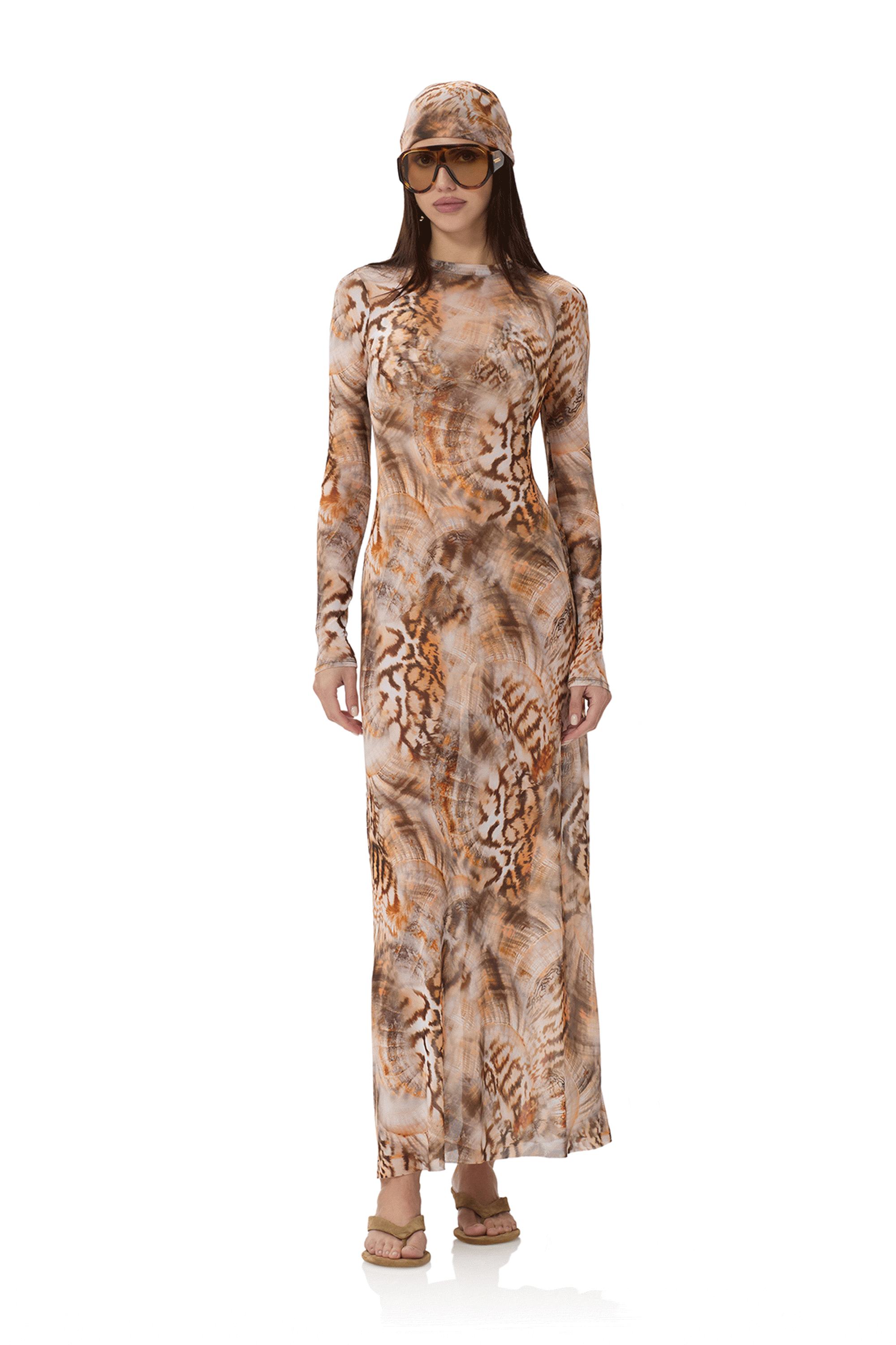 Paola Dress - Ember Swirl Shell