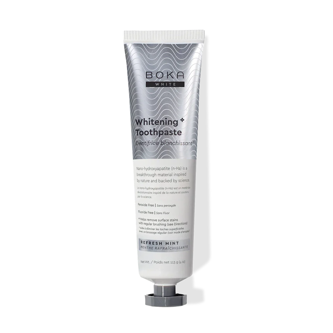 Boka Whitening Toothpaste tube on a white background